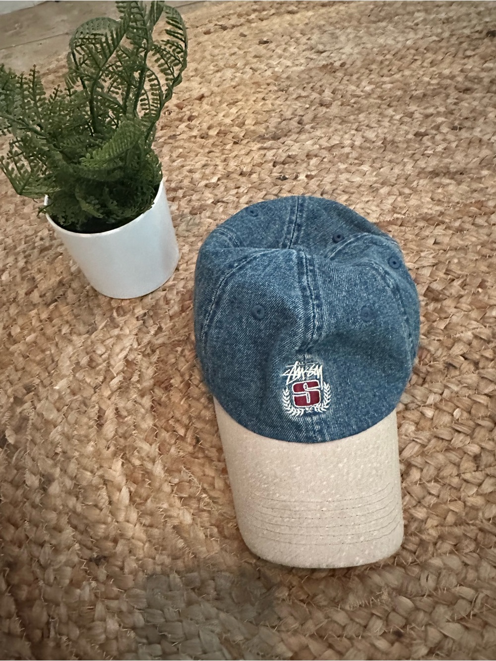 VINTAGE STUSSY DENIM CAP
